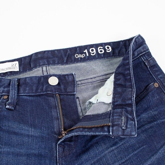 Gap Skinny Bermuda Shorts - Jean Shorts - Size 27 - Picture 6 of 6